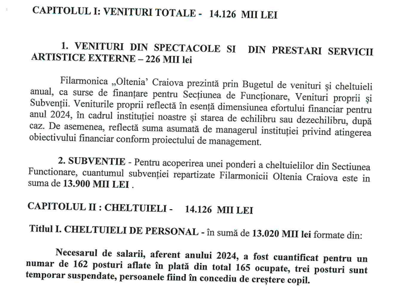 venituri totale - Jurnalul Olteniei – Știri din Craiova și Oltenia